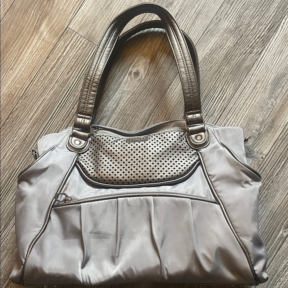 Large Silver Elegant Diaper bag